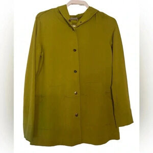 209 WST snap front hooded jacket NWT Green XS